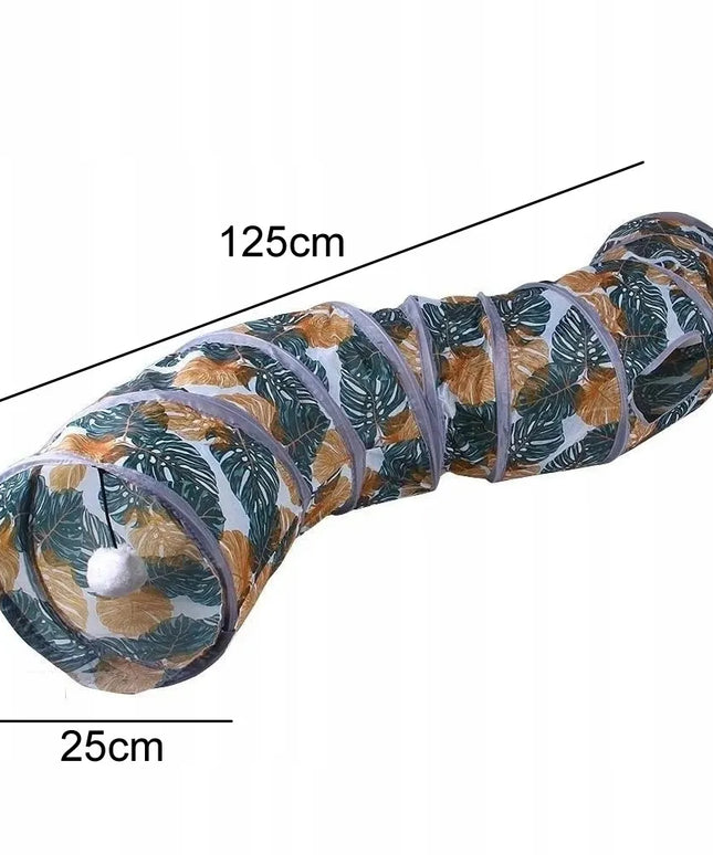 Ilgas 125cm čežantis tunelis katei su kamuoliuku ir langu