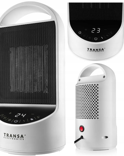 Keramikinis ventiliatorinis šildytuvas CERAMIO 1500W su termostatu, LCD paneliu, laikmačiu ir oscilacija