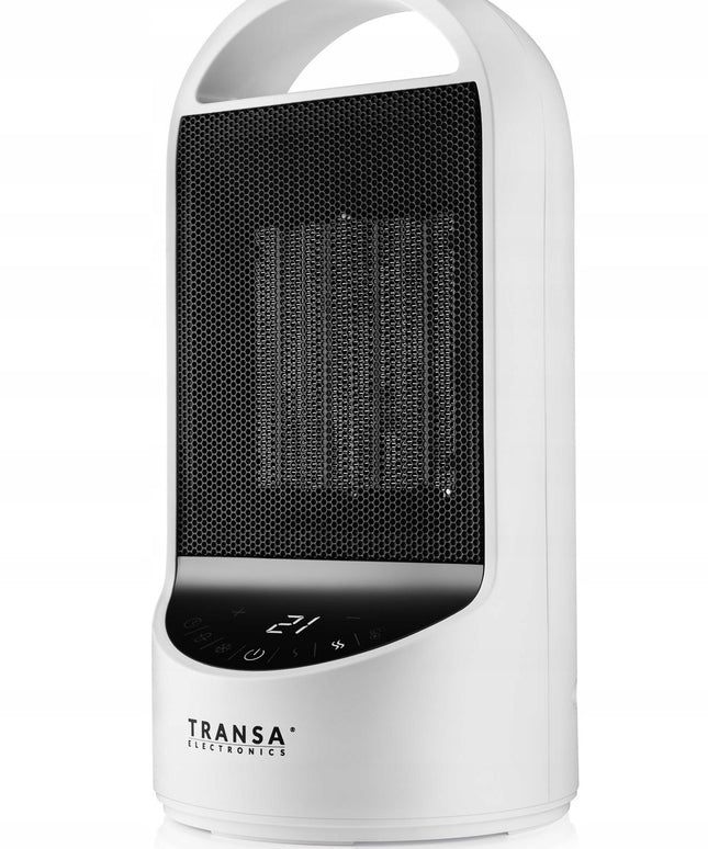 Keramikinis ventiliatorinis šildytuvas CERAMIO 1500W su termostatu, LCD paneliu, laikmačiu ir oscilacija