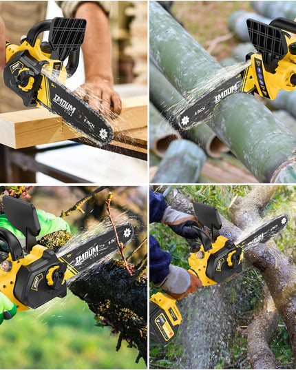 IMOUM DLJ08 mini grandininis pjūklas 8" akumuliatorinis su 2 baterijomis ir lagaminėliu