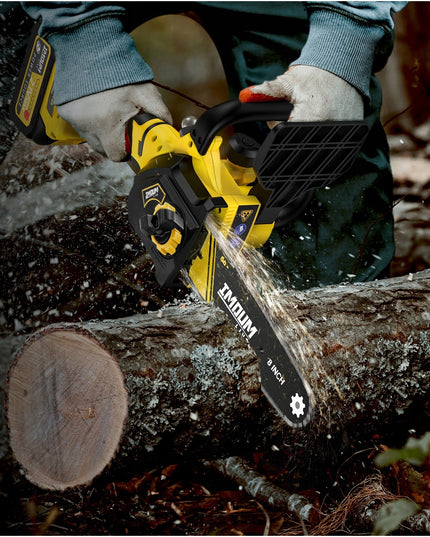 IMOUM DLJ08 mini grandininis pjūklas 8" akumuliatorinis su 2 baterijomis ir lagaminėliu