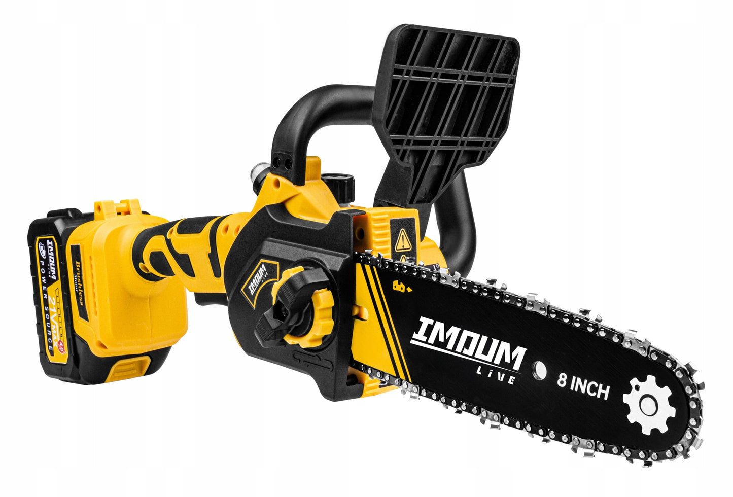 IMOUM DLJ08 mini grandininis pjūklas 8" akumuliatorinis su 2 baterijomis ir lagaminėliu