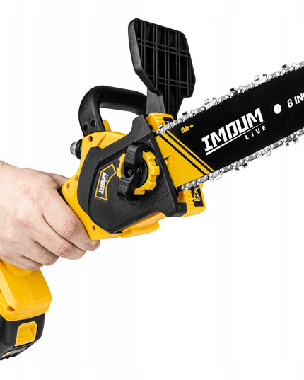 IMOUM DLJ08 mini grandininis pjūklas 8" akumuliatorinis su 2 baterijomis ir lagaminėliu