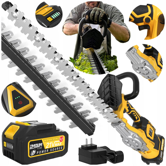 IMOUM LLJ50 akumuliatorinės gyvatvorių žirklės 21V 4.0Ah su akumuliatoriumi ir krovikliu