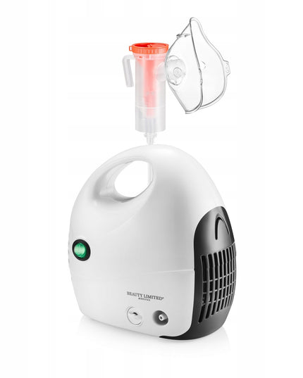 Inhaliatorius su kompresoriumi vaikams ir suaugusiems 130W NebuCare Beauty Limited – tylus stūmoklinis inhaliatorius su pilnu priedų komplektu
