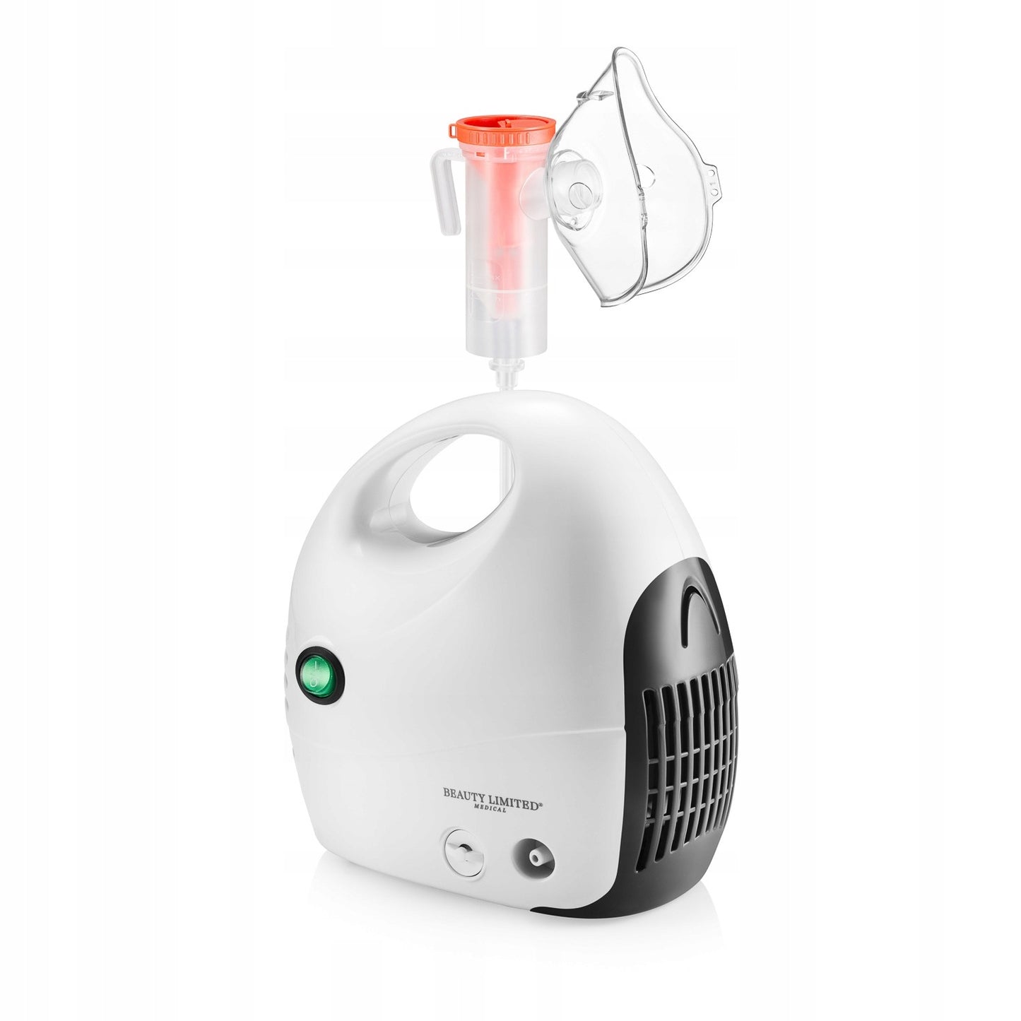 Inhaliatorius su kompresoriumi vaikams ir suaugusiems 130W NebuCare Beauty Limited – tylus stūmoklinis inhaliatorius su pilnu priedų komplektu