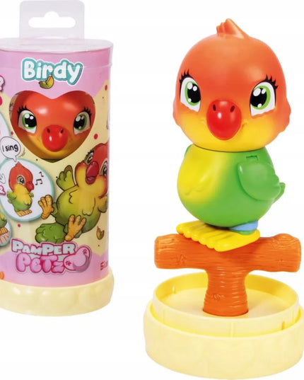 Interaktyvi dainuojanti papūgėlė Birdy 13 cm Pamper Petz garsai Simba
