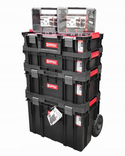 Įrankių dėžių rinkinys su ratukais Qbrick System TWO SET 6w1