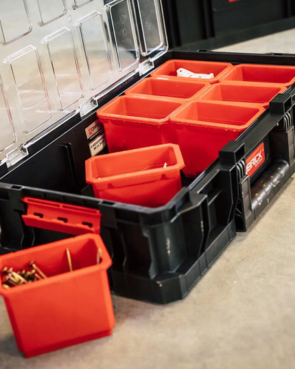 Įrankių dėžių rinkinys su ratukais Qbrick System TWO SET 6w1