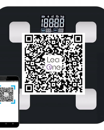 Išmaniosios analizės vonios svarstyklės Revolution POWER su Bluetooth ir BMI