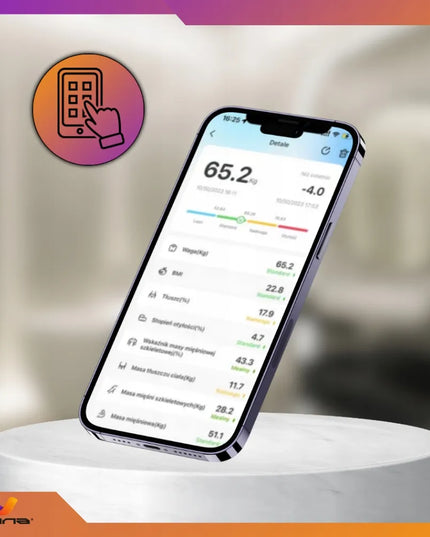 Išmaniosios diagnostinės vonios svarstyklės Omna SMART BALANCE Bluetooth iki 180 kg