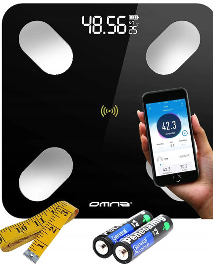 Išmaniosios diagnostinės vonios svarstyklės Omna SMART BALANCE Bluetooth iki 180 kg
