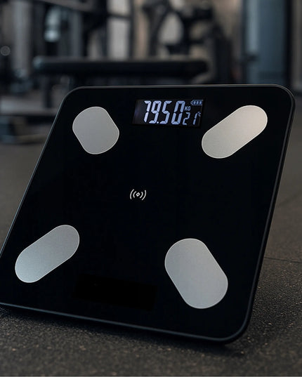 Išmaniosios elektroninės vonios svarstyklės „Bluetooth“ su BMI programėle