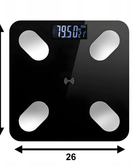 Išmaniosios elektroninės vonios svarstyklės „Bluetooth“ su BMI programėle