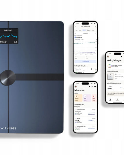 Išmaniosios svarstyklės Withings Body Smart, juodos