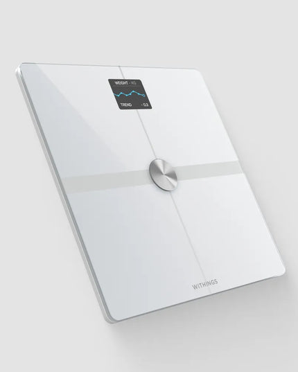 Išmaniosios svarstyklės Withings Body Smart, kūno sudėties analizė, širdies ritmas, baltos