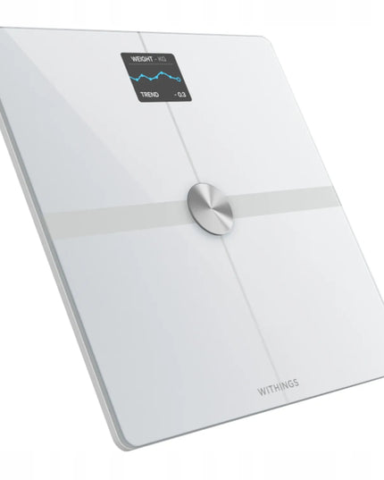 Išmaniosios svarstyklės Withings Body Smart, kūno sudėties analizė, širdies ritmas, baltos
