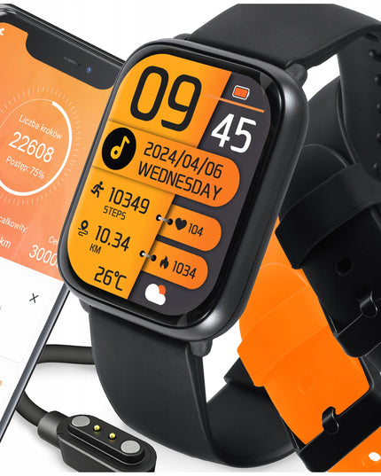 Universalus išmanusis laikrodis SMART BLACK SPORT