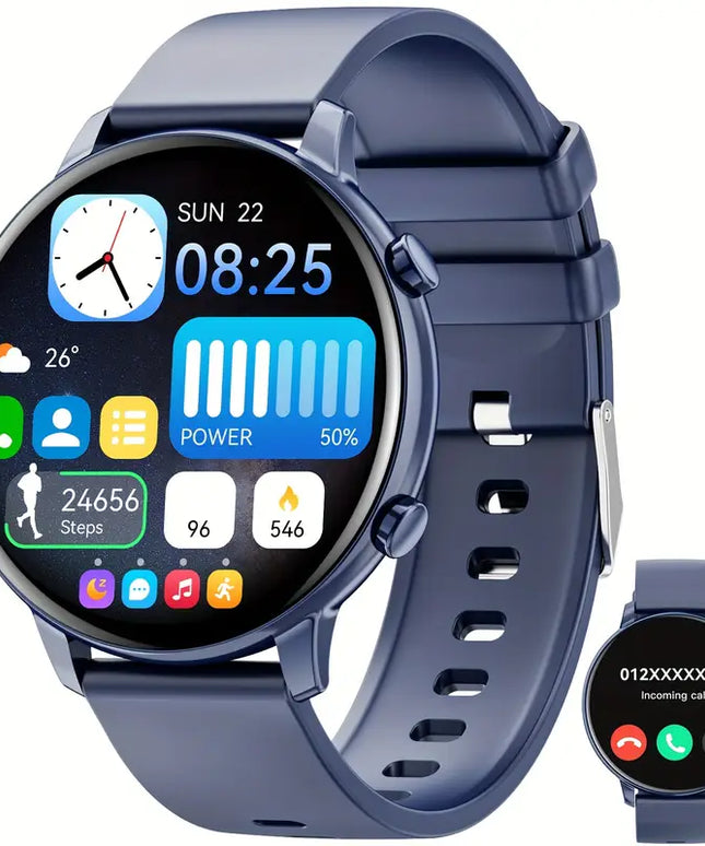 Išmanusis laikrodis moterims su belaidėmis skambučių funkcijomis, 3,53 cm ekranas, 100+ sporto režimų, su balso asistentu