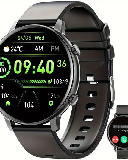 Išmanusis laikrodis moterims su belaidėmis skambučių funkcijomis, 3,53 cm ekranas, 100+ sporto režimų, su balso asistentu