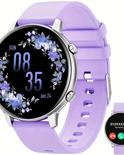 Išmanusis laikrodis moterims su belaidėmis skambučių funkcijomis, 3,53 cm ekranas, 100+ sporto režimų, su balso asistentu