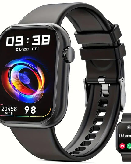 2025 Išmanusis Laikrodis su Skambinimo Funkcija, 1,85 Colio Ekranas, Fitneso Stebėjimas, Tinka Android ir iPhone