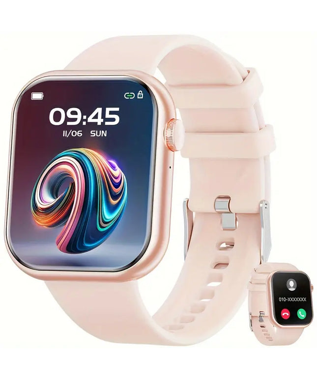 2025 Išmanusis Laikrodis su Skambinimo Funkcija, 1,85 Colio Ekranas, Fitneso Stebėjimas, Tinka Android ir iPhone