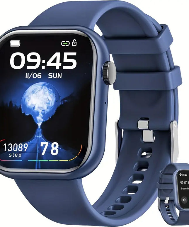 2025 Išmanusis Laikrodis su Skambinimo Funkcija, 1,85 Colio Ekranas, Fitneso Stebėjimas, Tinka Android ir iPhone