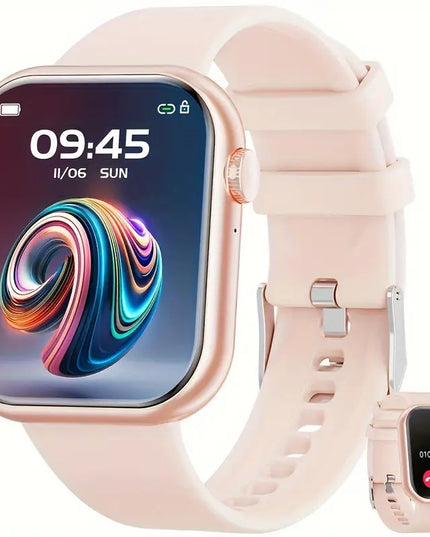 2025 Išmanusis Laikrodis su Skambinimo Funkcija, 1,85 Colio Ekranas, Fitneso Stebėjimas, Tinka Android ir iPhone