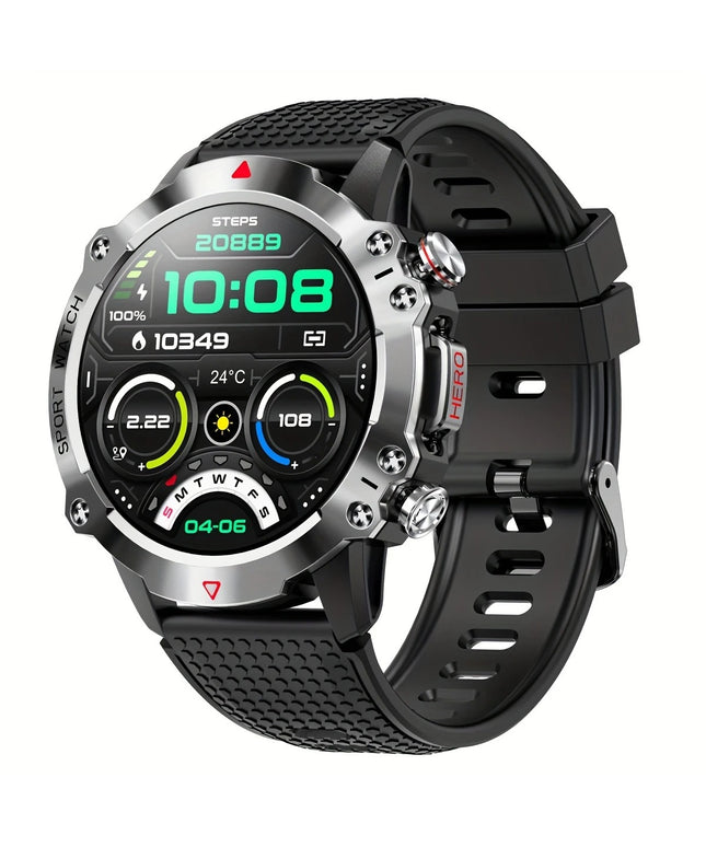 Išmanusis laikrodis su sporto režimais, muzikos valdymu, orų prognoze ir 1.39 colių IPS ekranu – suderinamas su Android ir iPhone