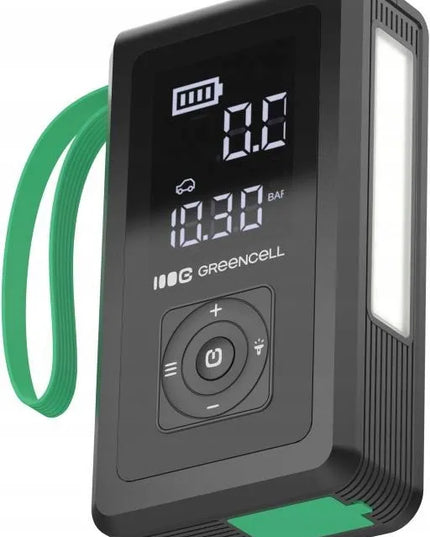 Išorinė baterija, automobilinis paleidiklis ir kompresorius Green Cell PowerBoost Air 8000mAh
