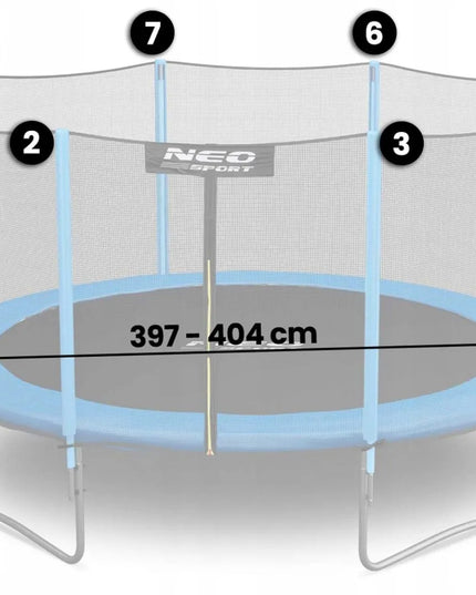 Išorinis apsauginis tinklas 404 cm 13FT Neo-Sport trampolinui