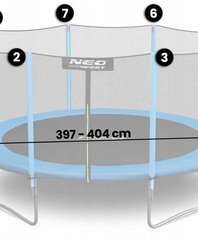 Išorinis apsauginis tinklas 404 cm 13FT Neo-Sport trampolinui