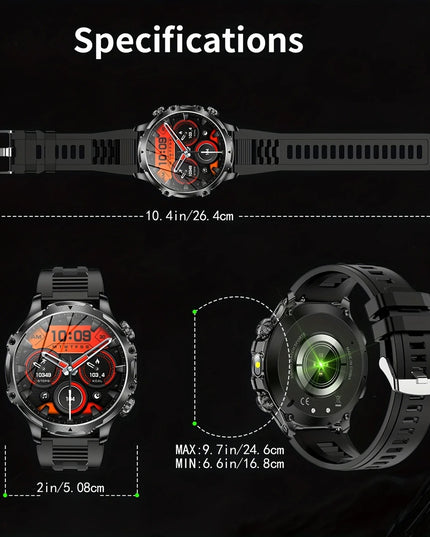 JELLOO vyriškas išmanusis laikrodis – sportiškas stilius ir išmani funkcija viename