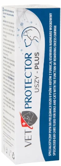 JM SANTE VET PROTECTOR Uszy-Plus ausų valiklis šunims ir katėms 50 ml