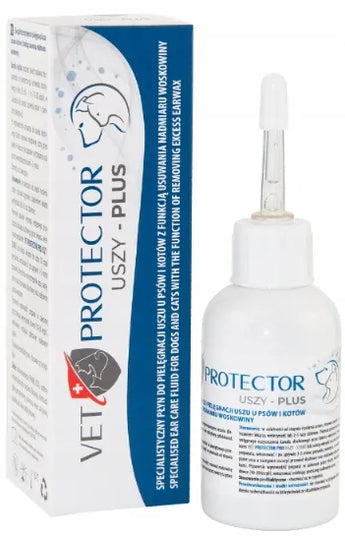 JM SANTE VET PROTECTOR Uszy-Plus ausų valiklis šunims ir katėms 50 ml
