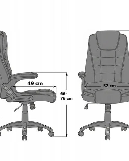 JUODA BIURO KĖDĖ SU MASAŽO FUNKCIJA BSB004M