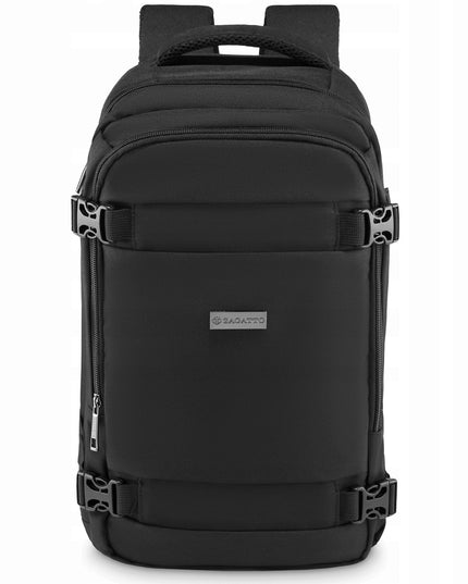 Kelioninė kuprinė 40x20x25 lėktuvui RYANAIR lengvas rankinis bagažas ZAGATTO - Juoda