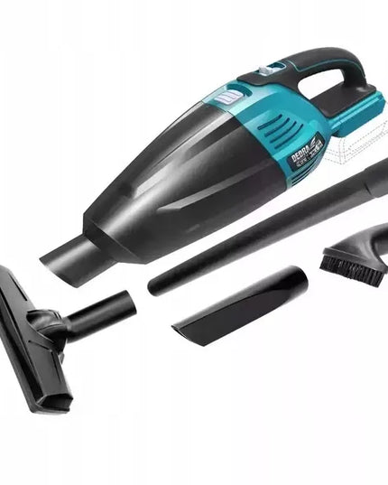 Juodas akumuliatorinis rankinis automobilinis dulkių siurblys – DEDRA SAS+ALL – 18V