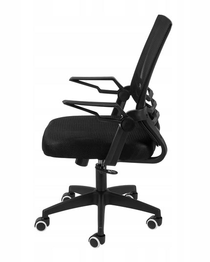 Juodos spalvos reguliuojama biuro kėdė AZENO ergonomiška sukamoji kėdė jaunimui