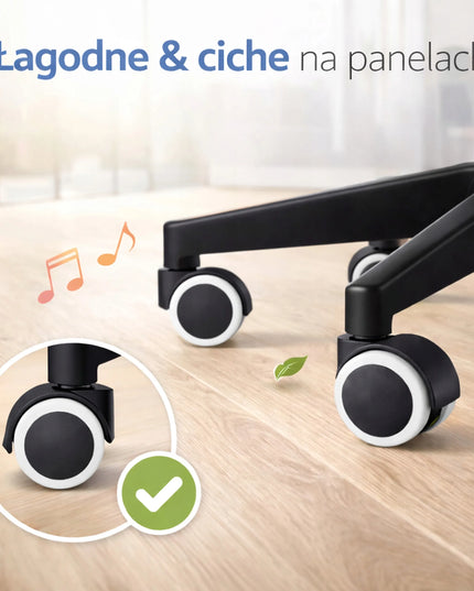 Juodos spalvos reguliuojama biuro kėdė AZENO ergonomiška sukamoji kėdė jaunimui