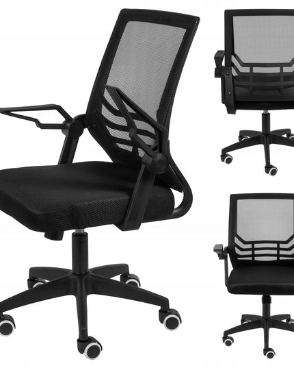 Juodos spalvos reguliuojama biuro kėdė Sense7 REVO ergonomiškas sukamasis fotelis jaunuoliams