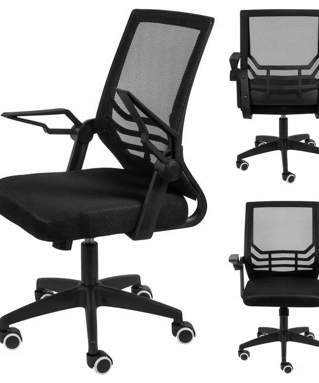 Juodos spalvos reguliuojama biuro kėdė Sense7 REVO ergonomiškas sukamasis fotelis jaunuoliams