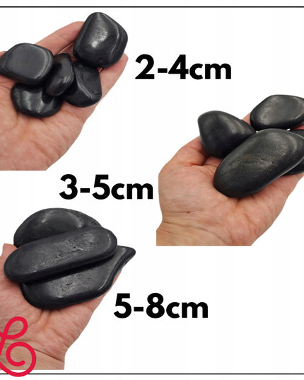 Juodų poliruotų akmenų dekoratyvinis užpildas sodui ir interjerui 3-5 cm, 5 kg
