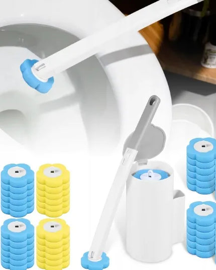 JYIPure antibakterinis WC šepetys su 6 keičiamomis galvutėmis – higieniškas sprendimas