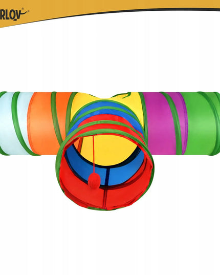 Kačių žaislų rinkinys 24 vnt. Tunelis, meškerė, pelytė, kamuoliukai, namelis 80cm XXL