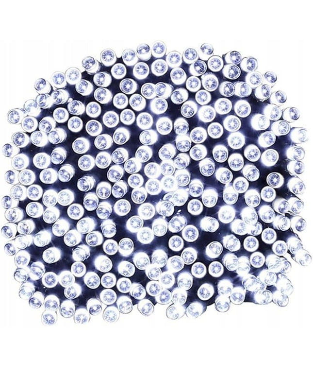 Kalėdinės girliandos 1000 LED lemputės 72 m šaltai baltos spalvos vidaus ir lauko dekoracijoms