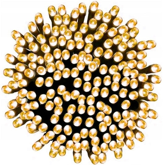 Kalėdinės girliandos 1000 LED lemputės 72 m šiltai baltos spalvos vidaus ir lauko dekoracijoms