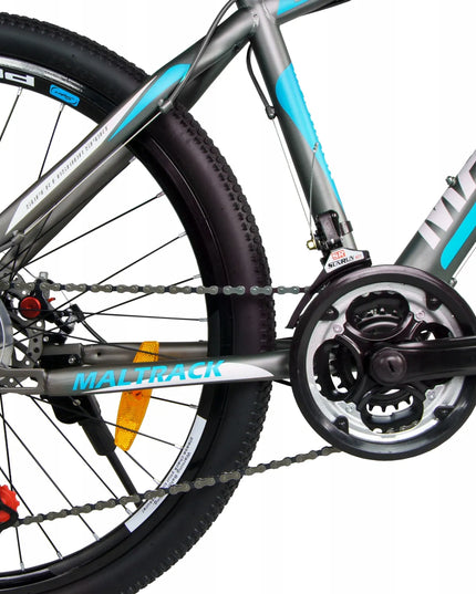 Kalnų dviratis MalTrack Sport Shimano 21 pavara, diskiniai stabdžiai, 18" rėmas, 26" ratai, Mėlynas