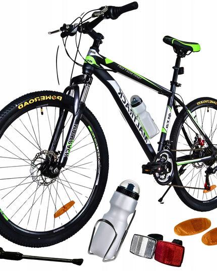 Kalnų dviratis MalTrack Team 26 colių, 18 pavarų Shimano, diskiniai stabdžiai